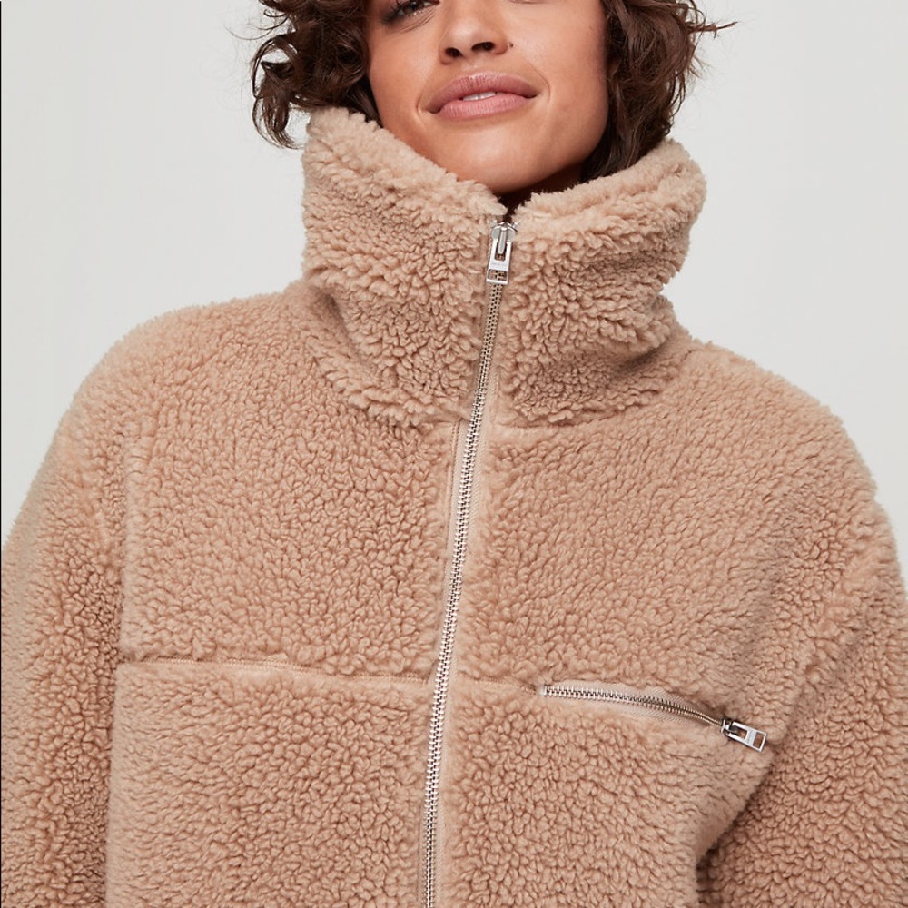 Cozy Tan Sherpa Jacket - Picture 3 of 7